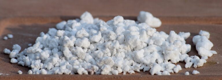 Bag of perlite, a common potting soil amendment
