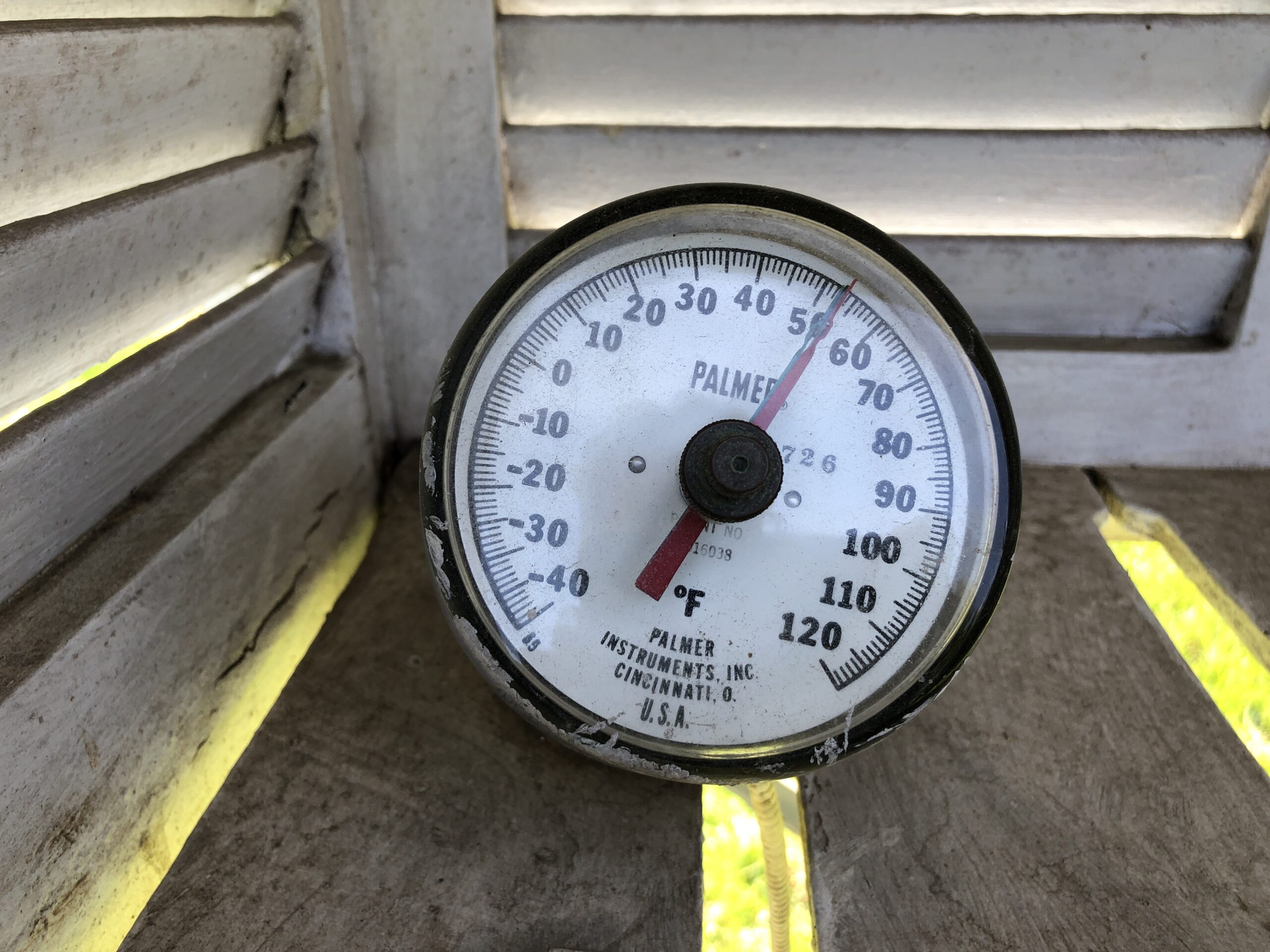 Dial soil thermometer used to measure soil temperature for plant care